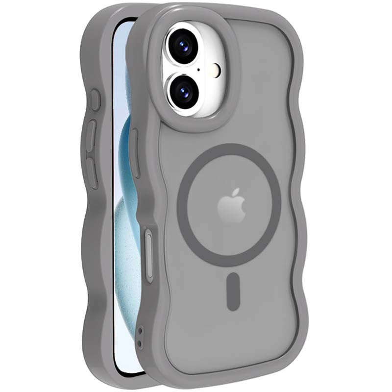 Чохол TPU+PC Undine with Magnetic Safe на Apple iPhone 16 (6.1") (Grey)