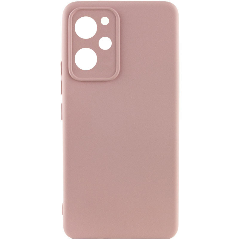 Чехол TPU GETMAN Liquid Silk Full Camera для Xiaomi Poco X5 Pro 5G (Розовый / Pink Sand)