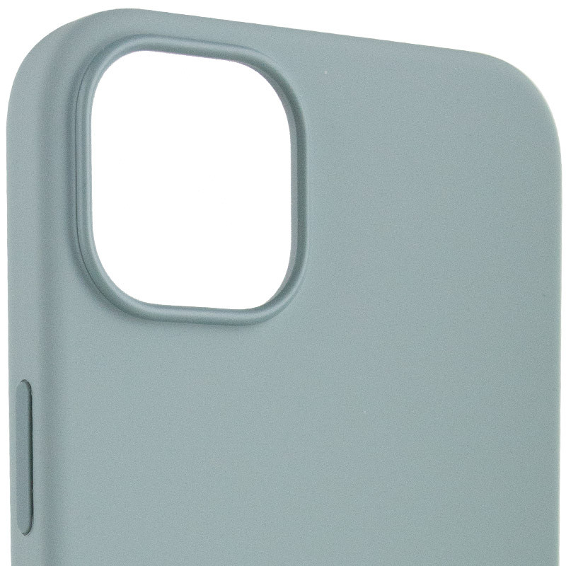 Фото Уценка Чехол Silicone case (AAA) with Magsafe для Apple iPhone 14 Pro Max (6.7") (Дефект упаковки / Бирюзовый / Succulent) в магазине vchehle.ua