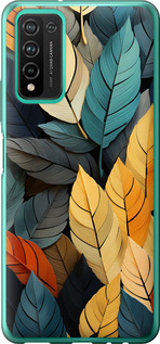 

Чохол Кольорове листя на Huawei Honor 10X Lite 1629918