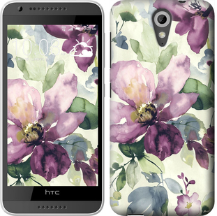 

Чохол Квіти аквареллю на HTC Desire 620 296436