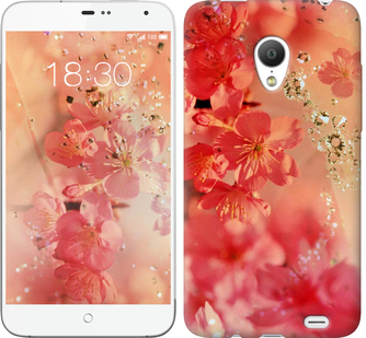 

Чехол Розовые цветы для Meizu MX3 324381
