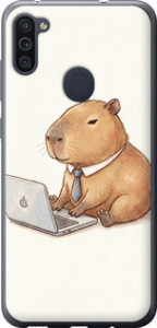 Чохол Funny Capybara CEO Working на Samsung Galaxy A11 A115F
