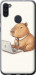 Чехол Funny Capybara CEO Working для Samsung Galaxy A11 A115F