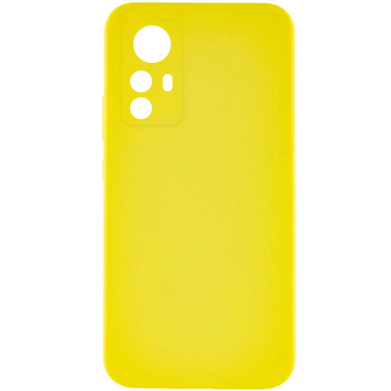Чехол TPU GETMAN Liquid Silk Full Camera для Xiaomi Redmi Note 12S (Желтый / Flash)