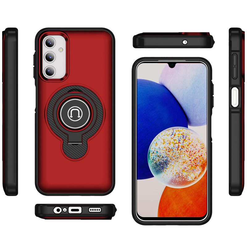 Фото TPU+Textured PC Magnet для Samsung Galaxy A16 4G/5G (Red) в магазине vchehle.ua