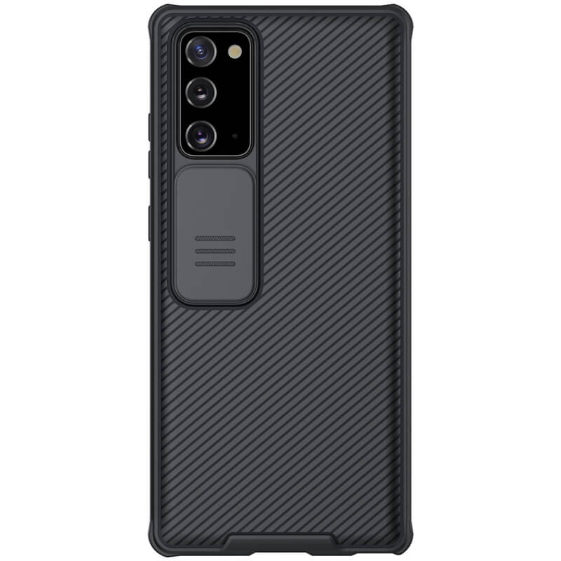 Фото Карбонова накладка Nillkin Camshield (шторка на камеру) на Samsung Galaxy Note 20 (Чорний / Black) на vchehle.ua