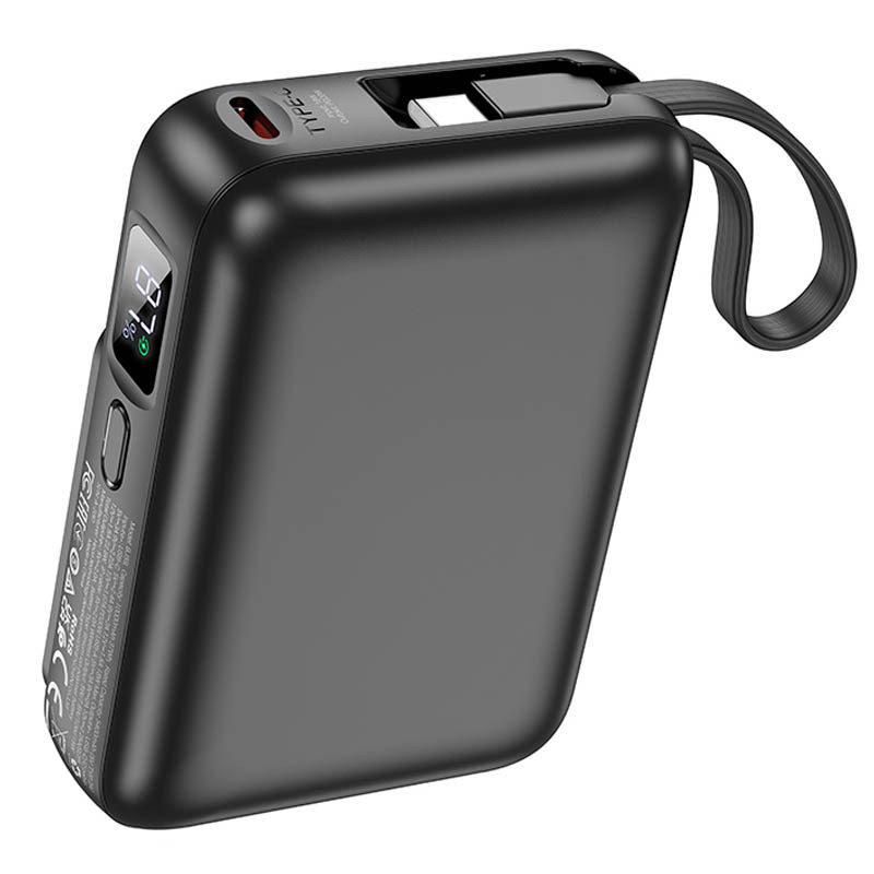 Фото Портативний ЗП Power Bank BOROFONE BJ59 Refined 22.5W+PD20W зі БЗП 10000 mAh (Black) в маназині vchehle.ua