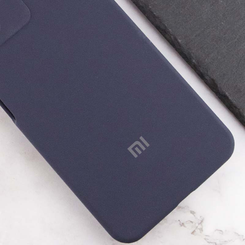Фото Чохол Silicone Cover Lakshmi Full Camera (AAA) with Logo на Xiaomi Redmi 13 4G / Poco M6 4G (Темно-синій / Midnight blue) в маназині vchehle.ua