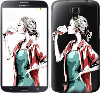 

Чехол Девушка с бокалом для Samsung Galaxy Mega 6.3 i9200 841419