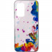 TPU+Glass чохол Diversity на Xiaomi Redmi Note 10 / Note 10s (Stains multicolored)