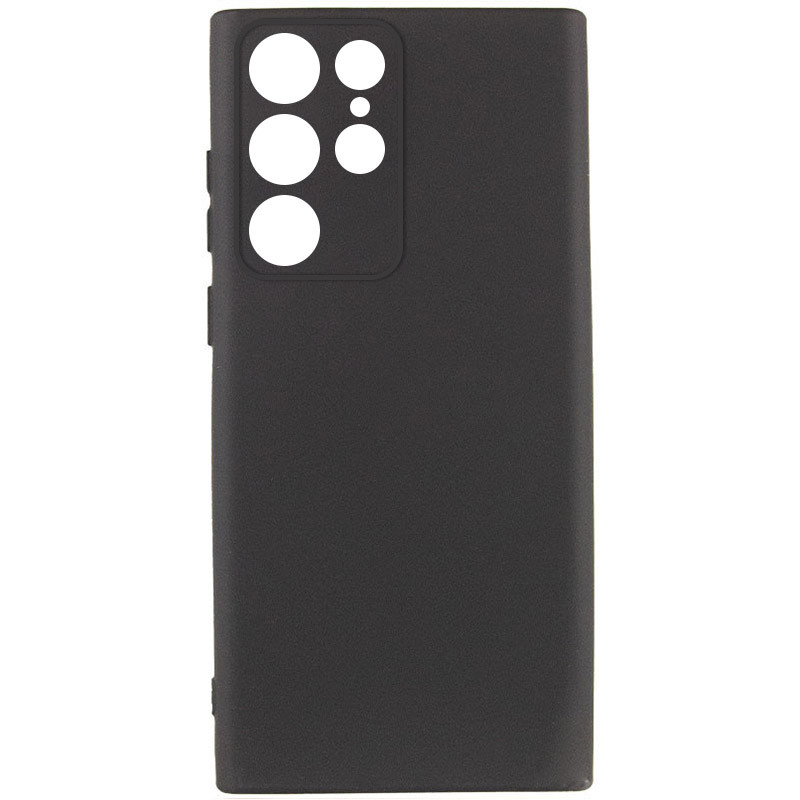 Чохол Silicone Cover Lakshmi Full Camera (AA) на Samsung Galaxy S24 Ultra (Чорний / Black)