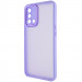 TPU+PC чохол Accent на Oppo A74 4G (White / Purple)