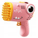 Пистолет для мыльных пузырей Dinosaur Bubble Gun с насадкой на 40 отверстий 50ml (Pink)