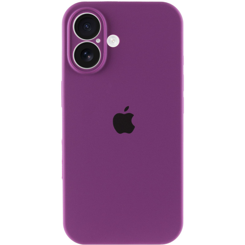 Купити Чохол Silicone Case Full Camera Protective (AA) на Apple iPhone 16 (6.1") (Фіолетовий / Grape) на vchehle.ua