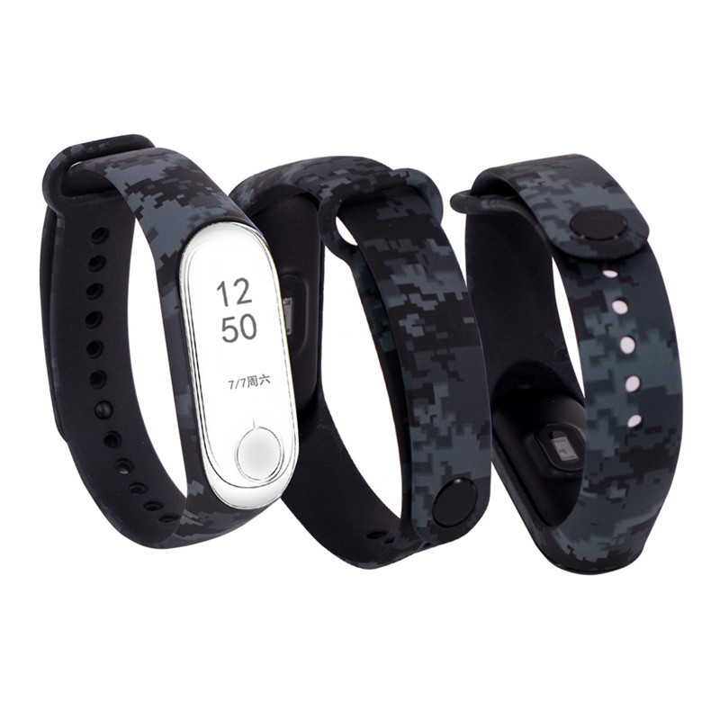 

Силиконовый ремешок с рисунком для Xiaomi Mi Band 3/4 (Пиксель / Серый) 1064773