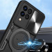 Фото Удароміцний чохол Bracket case with Magnetic на Samsung Galaxy A22 4G / M32 (Black) в маназині vchehle.ua