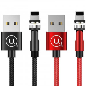 Дата кабель USAMS US-SJ472 U59 Lightning Rotatable Magnetic (1m)