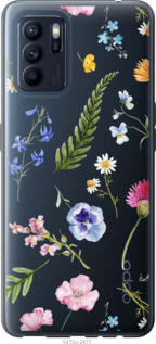 

Чехол Цветочный фон v2 для Oppo Reno6 Z 1440478