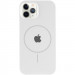 Фото Чохол Silicone Case Full Protective (AA) with Magnetic Safe на Apple iPhone 12 Pro Max (6.7") (Білий / White) на vchehle.ua