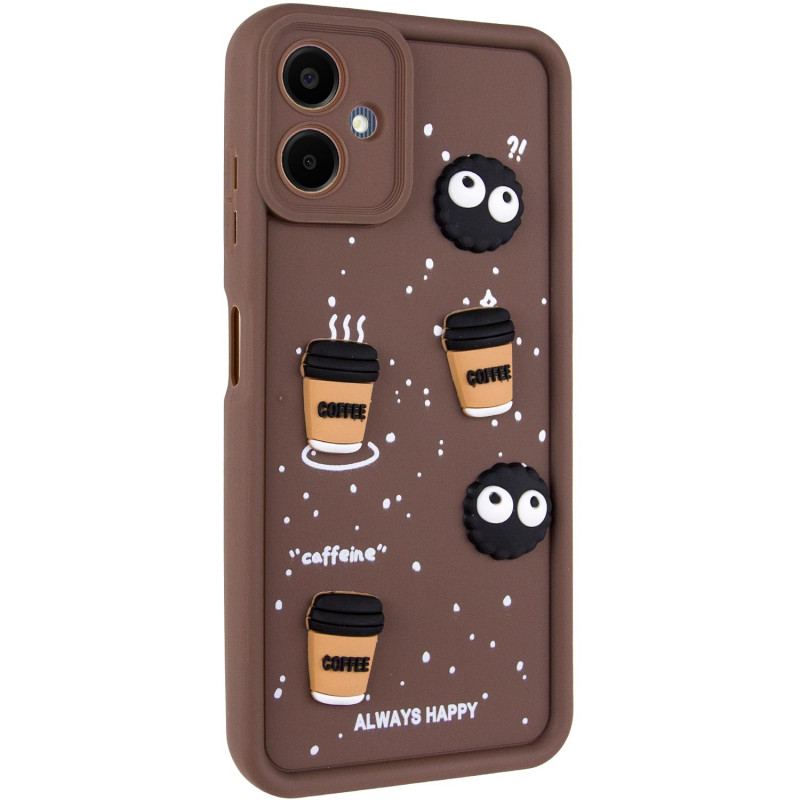 Чехол TPU Toys Case для Samsung Galaxy A06 (Brown / Always Happy)