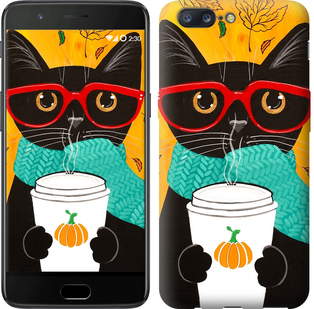 

Чехол Осенний кот для OnePlus 5 639945