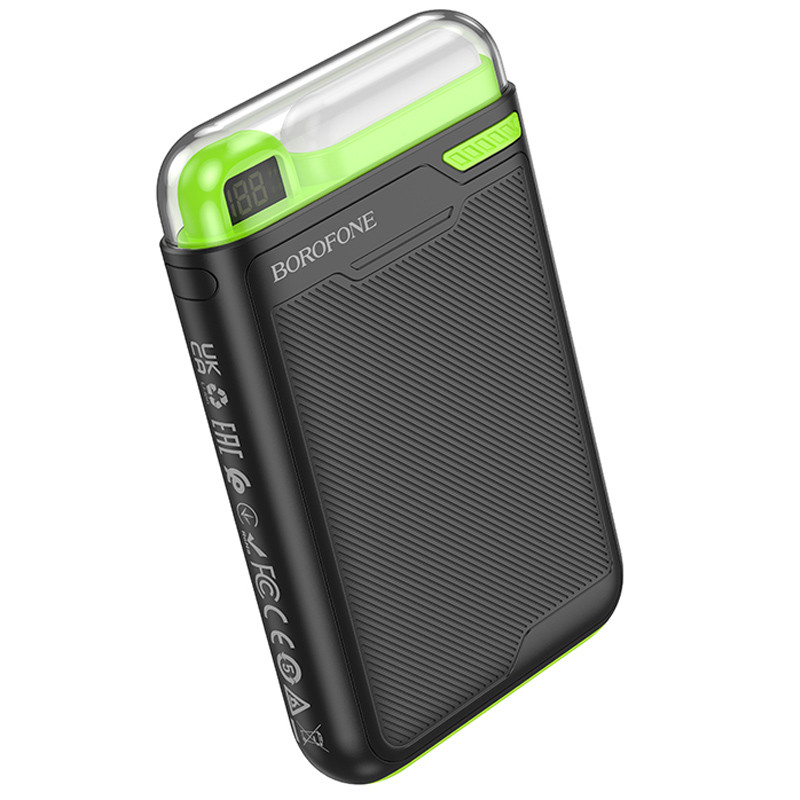 Фото Портативне ЗП Power Bank BOROFONE BJ69 Skillful PD20W зі БЗП 10000 mAh (Black) на vchehle.ua