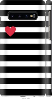 

Чехол Черно-белые полосы для Samsung Galaxy S10 751644