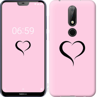 

Чехол Сердце 1 для Nokia 6.1 Plus 899732