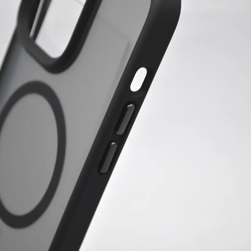 Замовити TPU+PC чохол Metal Buttons with Magnetic Safe на Apple iPhone 14 Pro Max (6.7") (Чорний) на vchehle.ua