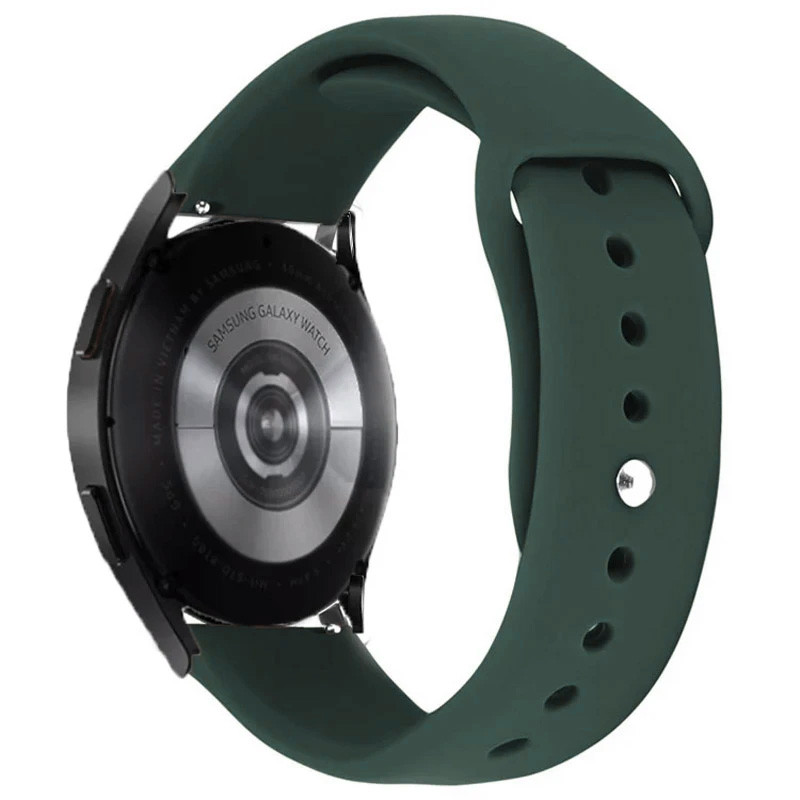 Силіконовий ремінець Sport для Smart Watch 20mm (Зелений / Army green)