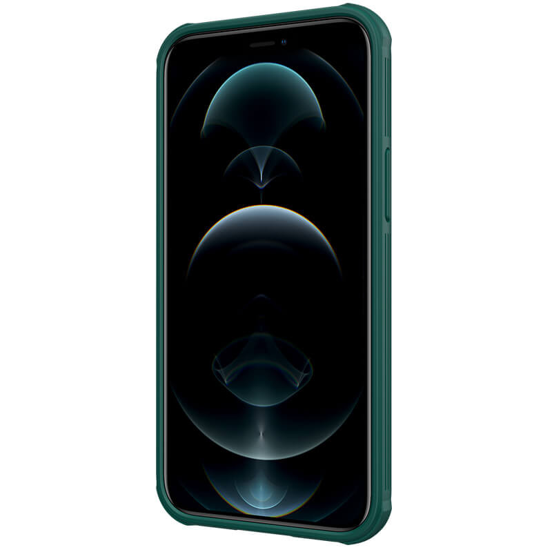 Купити Карбонова накладка Nillkin Camshield (шторка на камеру) на Apple iPhone 13 / 14 (6.1") (Зелений / Dark Green) на vchehle.ua