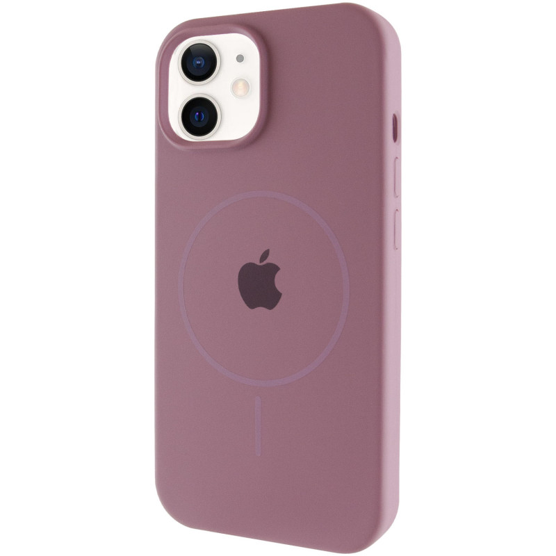 Чехол Silicone Case Full Protective (AA) with Magnetic Safe для Apple iPhone 11 (6.1") (Лиловый / Lilac Pride)
