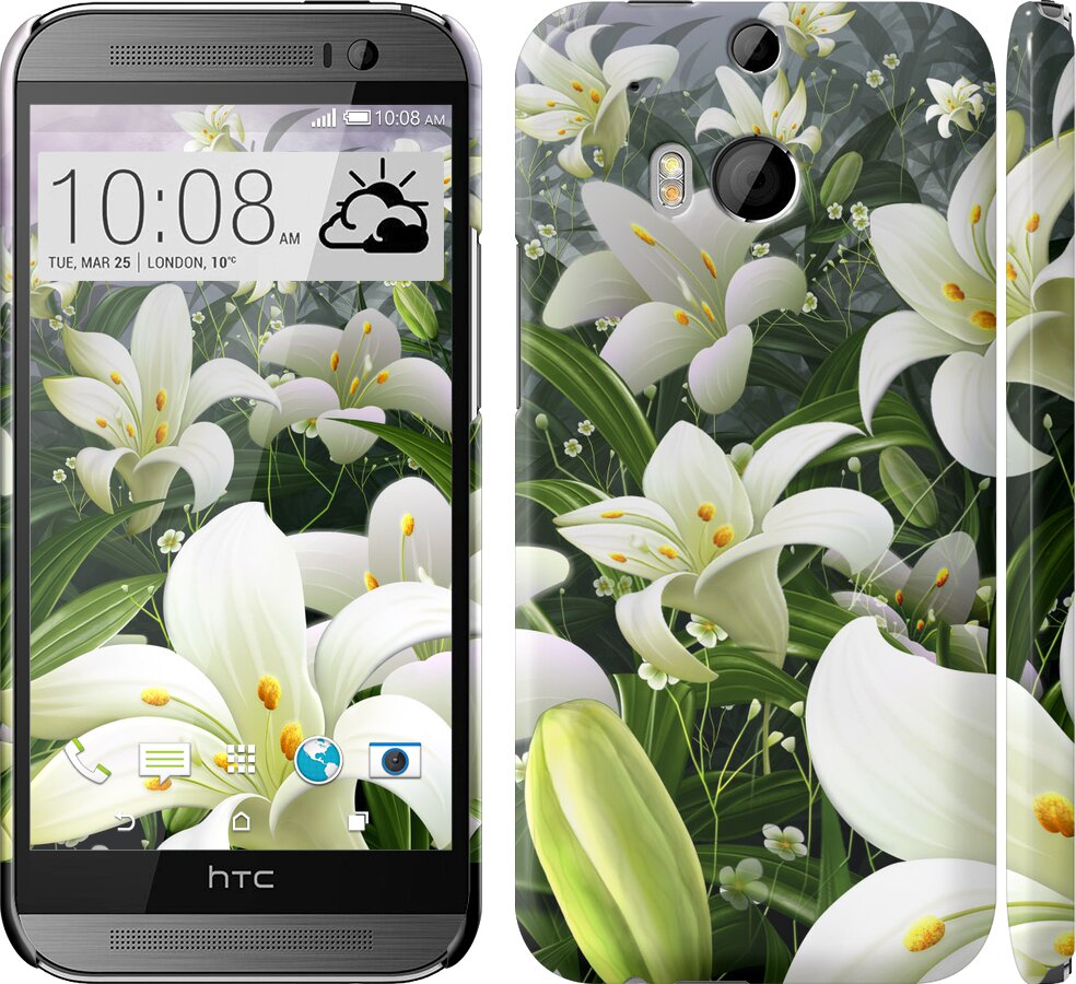 

Чохол Білі лілії на HTC One M8 245667