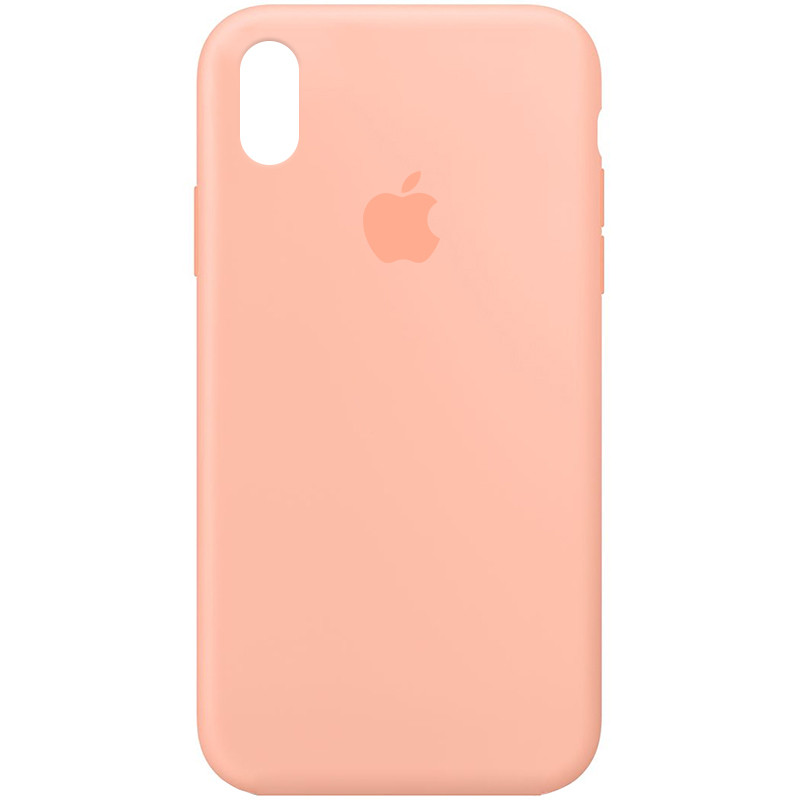 Чохол Silicone Case Full Protective (AA) на Apple iPhone X (5.8") / XS (5.8") (Помаранчевий / Grapefruit)