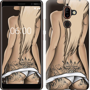 

Чехол Девушка с татуировкой для Nokia 7 Plus 644499