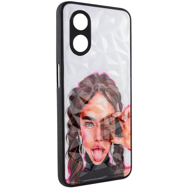 TPU+PC чохол Prisma Ladies на Oppo A78 4G (Chocolate)