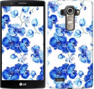 

Чехол Голубые орхидеи для LG G4 H815 725059