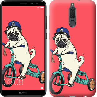 

Чехол Мопс на велосипеде для Huawei Mate 10 Lite 642849