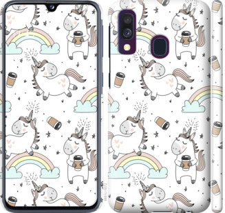 

Чохол Єдиноріг і кава на Samsung Galaxy A40 2019 A405F 840630