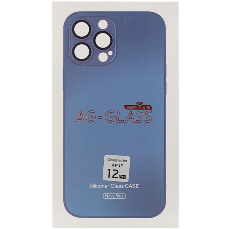 Замовити Чохол TPU+Glass Sapphire matte case на Apple iPhone 12 Pro (6.1") (Navy Blue) на vchehle.ua