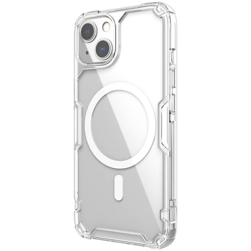 Фото TPU чохол Nillkin Nature Pro Magnetic на Apple iPhone 13 / 14 (6.1") (Безбарвний (прозорий)) в маназині vchehle.ua