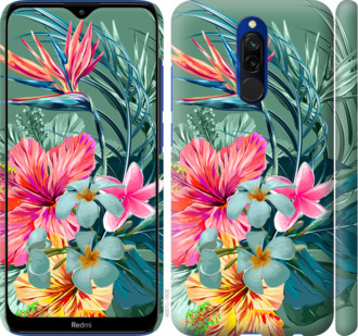 

Чехол Тропические цветы v1 для Xiaomi Redmi 8 876546