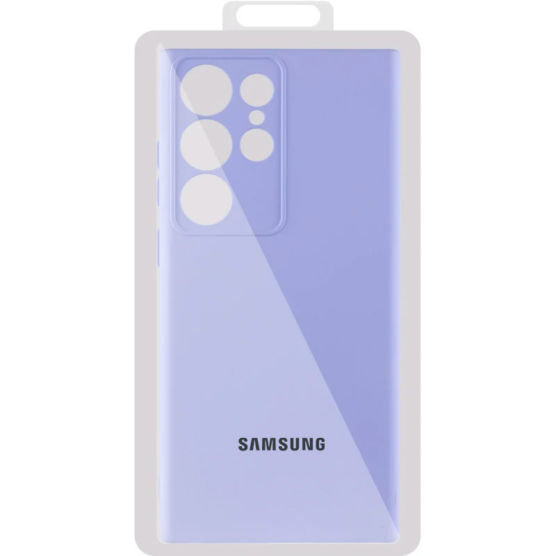 Заказать Чехол Silicone Cover Lakshmi Full Camera (AA) with logo для Samsung Galaxy S25 Ultra (Сиреневый / Dasheen) на vchehle.ua