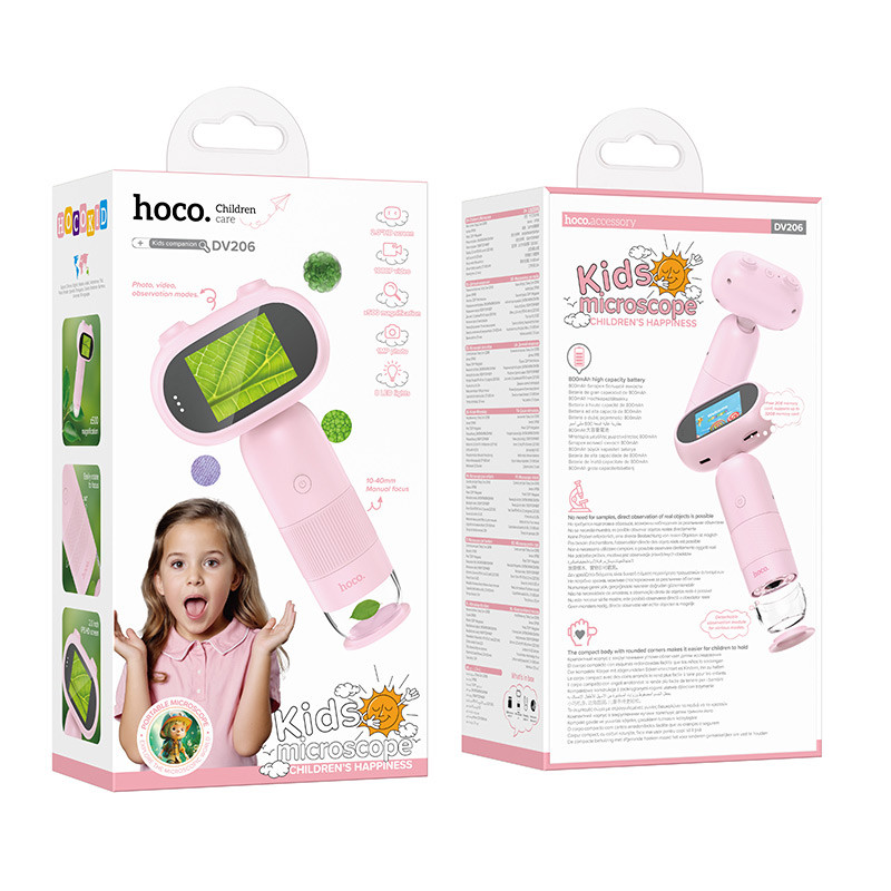 Дитячий мікроскоп Hoco DV206 (Pink) в магазині vchehle.ua