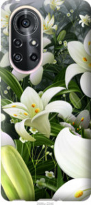 Чехол Белые лилии для Huawei Nova 8 Pro