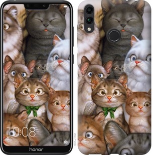 

Чехол коты для Huawei Honor 8C 757738