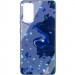 TPU+Glass чохол Diversity на Samsung Galaxy S20 FE (Stains blue)