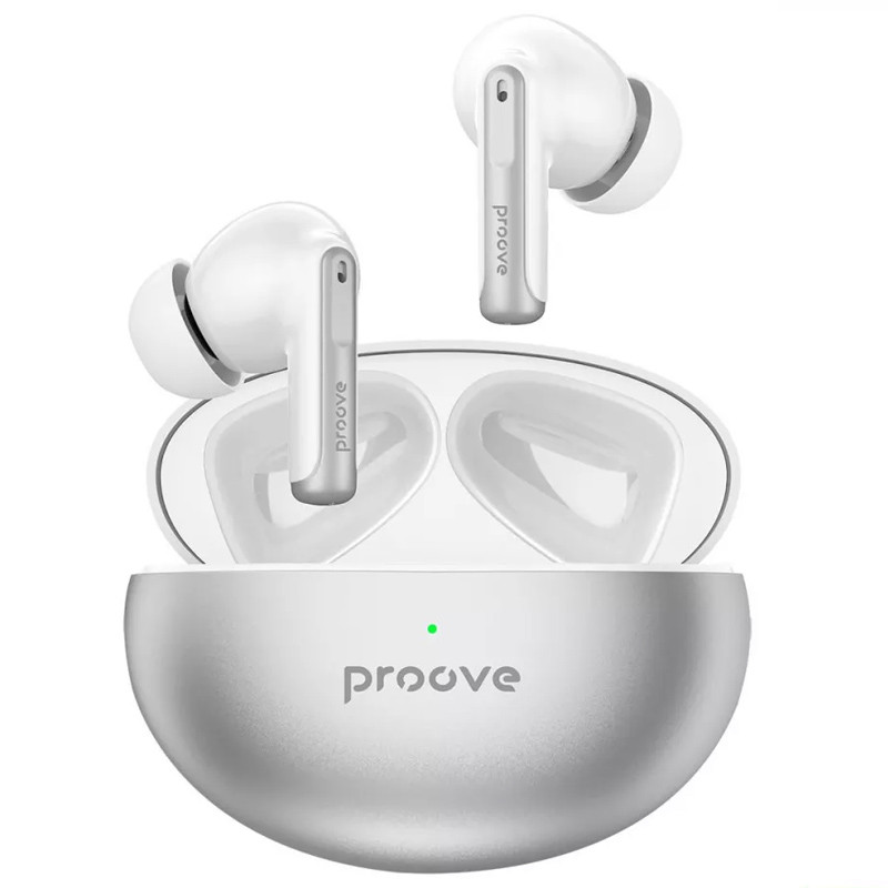 Беспроводные TWS наушники Proove Thunder Buds with ANC (Silver)