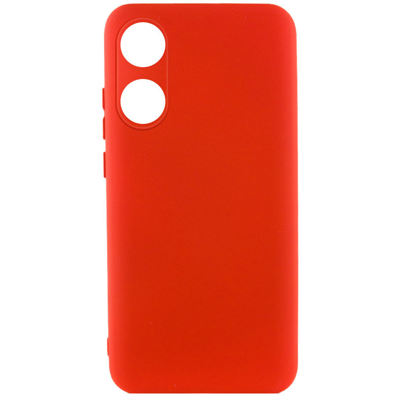 Чохол Silicone Cover Lakshmi Full Camera (AAA) на Oppo A78 4G (Червоний / Red)
